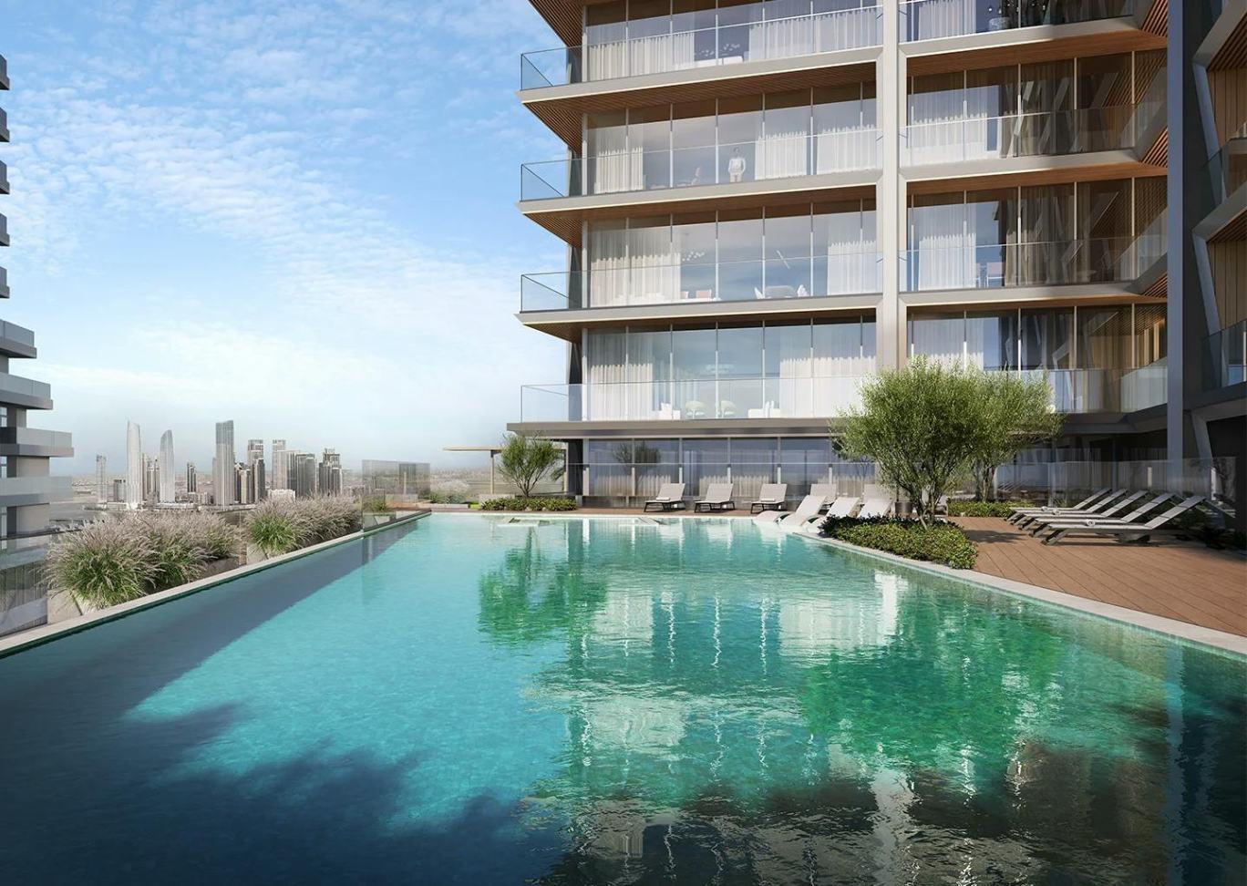 1 Bedroom | Amenity & Neighbor Plot View Apartment at Binghatti Starlight | 4th Floor | 858.21 sq. ft. | Al Jaddaf, Dubai