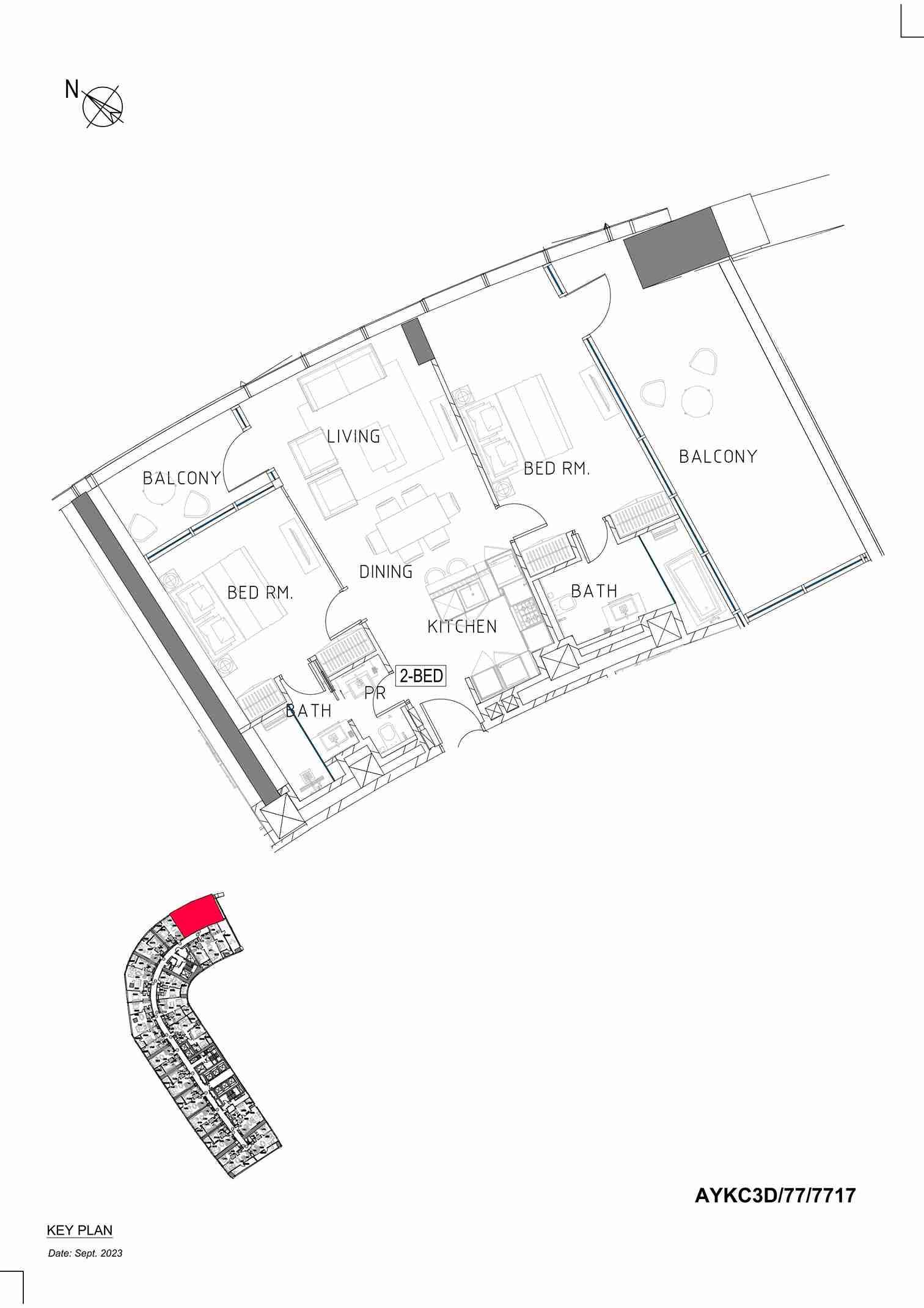 2 Bedroom Apartment | 1,448.71 sq. ft. | Safa Two by Damac