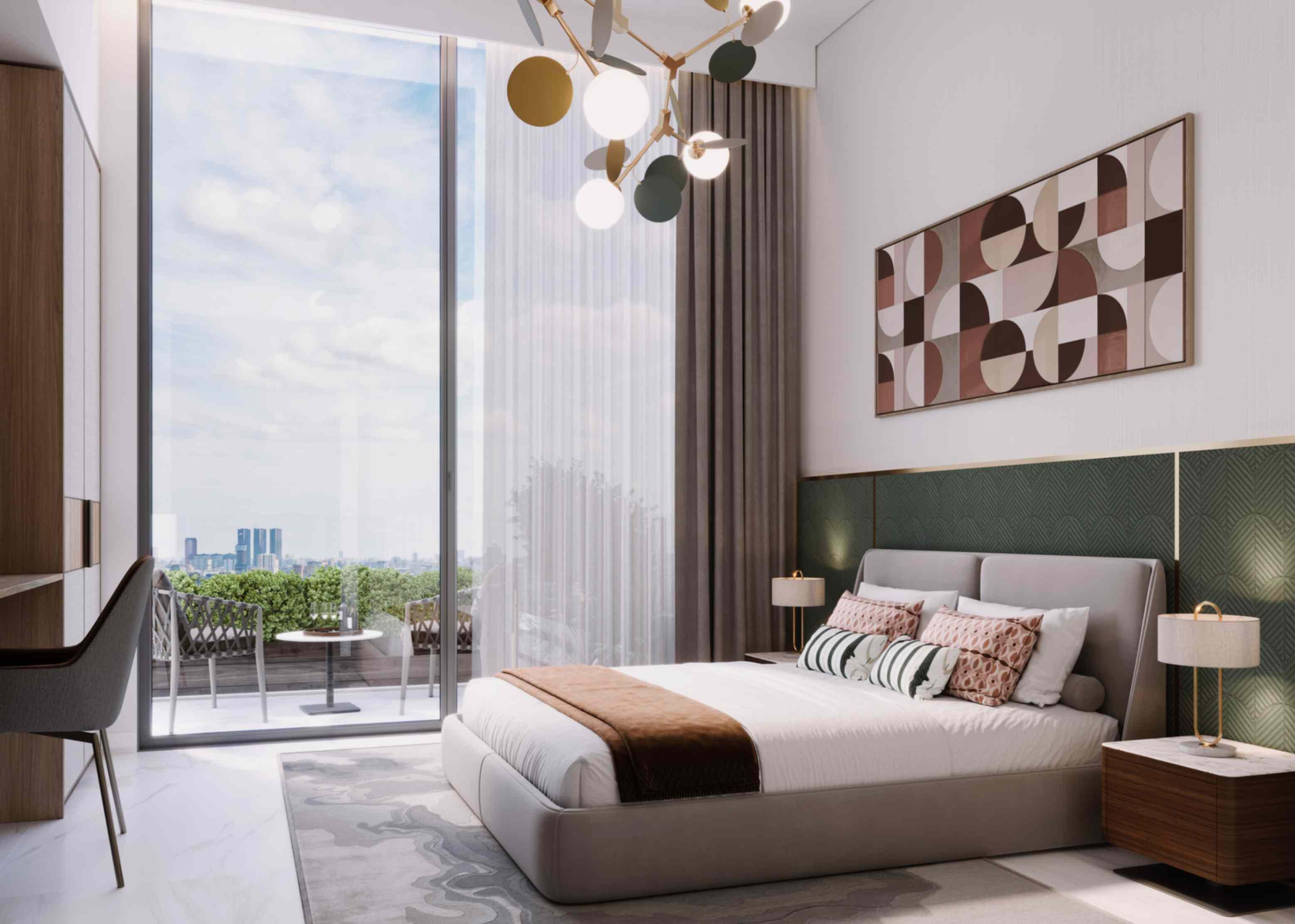 2 Bedroom | Neighbour & Road View Apartment at Azizi Wasel by Azizi Developments | Unit 419 | Floor 4 | 1145.39 sq. ft. | Waterfront Investment | Dubai Islands