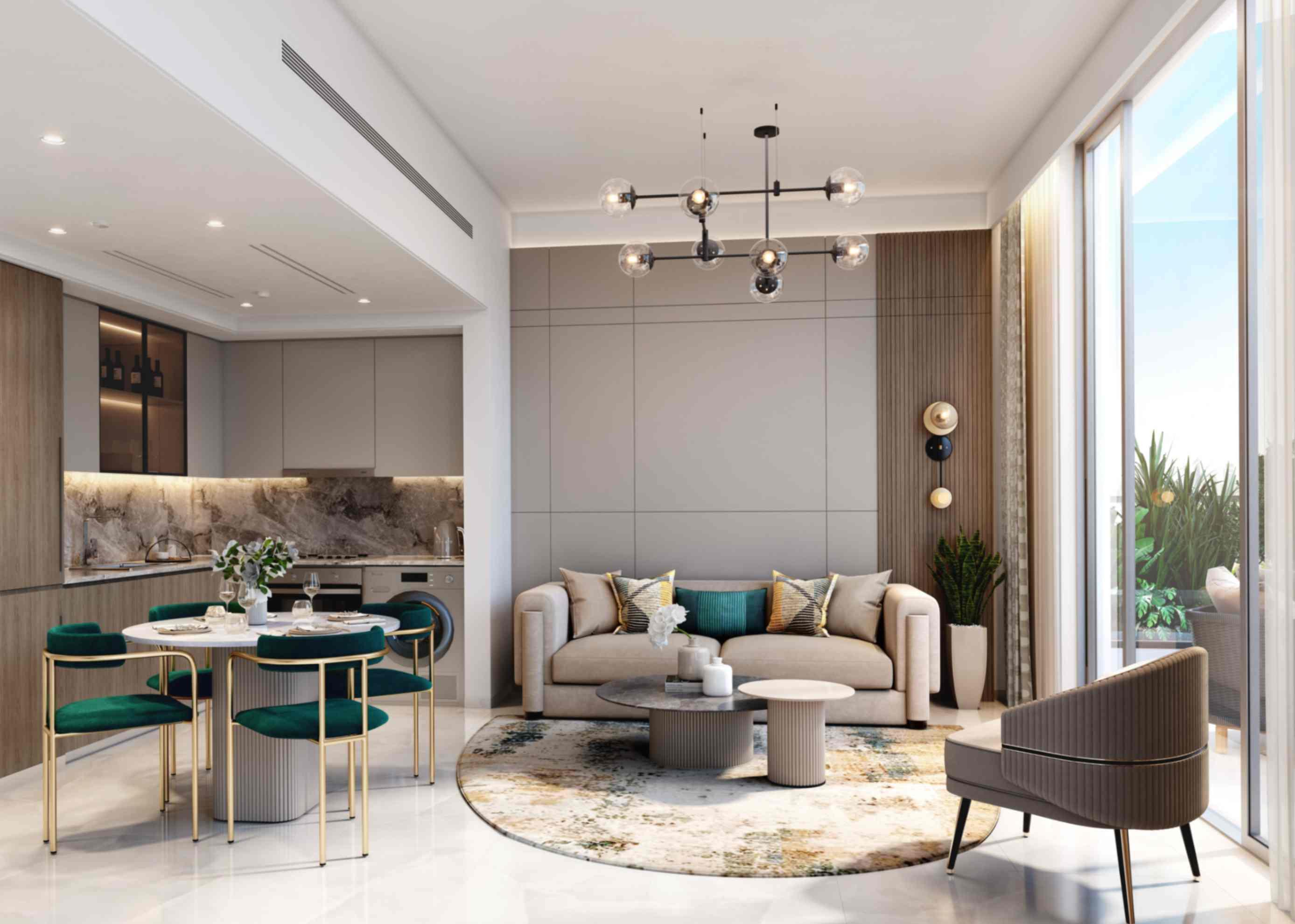2 Bedroom | Neighbour & Road View Apartment at Azizi Wasel by Azizi Developments | Unit 419 | Floor 4 | 1145.39 sq. ft. | Waterfront Investment | Dubai Islands