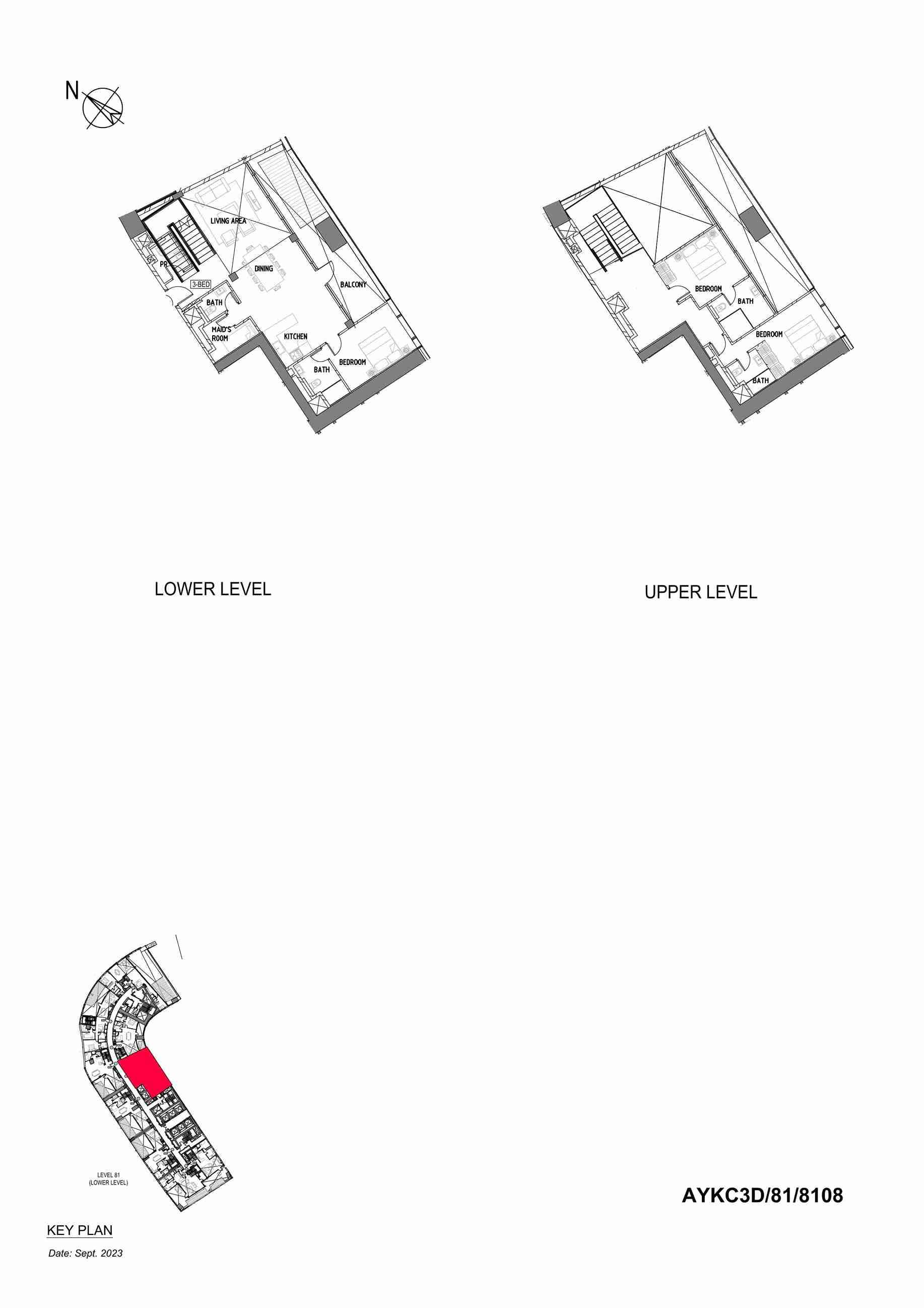 3 Bedroom Apartment | 1,712.22 sq. ft. | Safa Two by Damac
