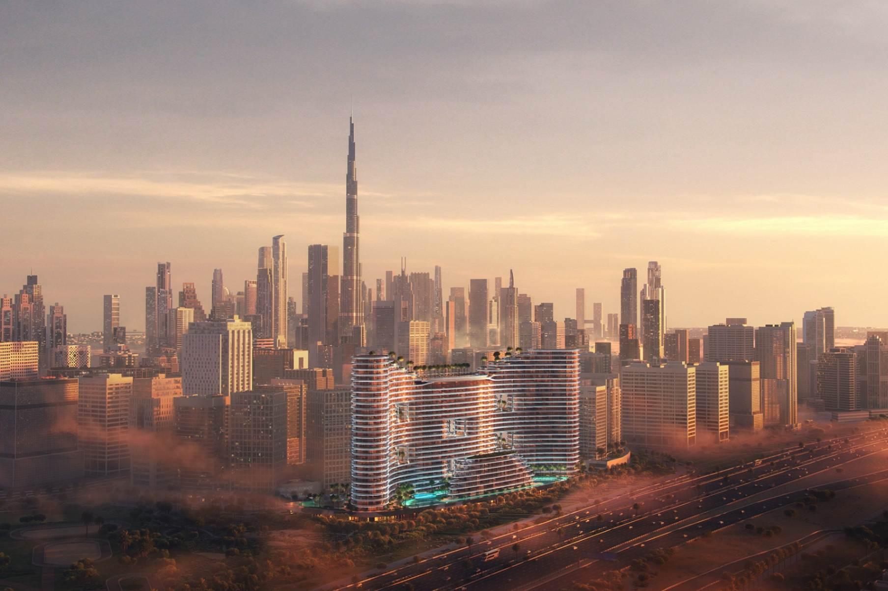 1 Bedroom Neighbor Plot & Sport Field View on 15th Floor at Binghatti Aquarise | 1021.18 Sq.Ft. | Business Bay