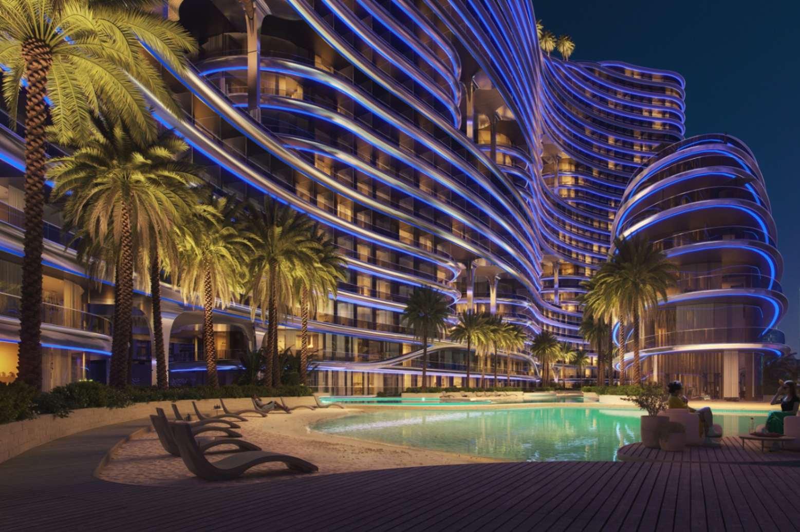 1 Bedroom Neighbor Plot & Sport Field View on 15th Floor at Binghatti Aquarise | 1021.18 Sq.Ft. | Business Bay