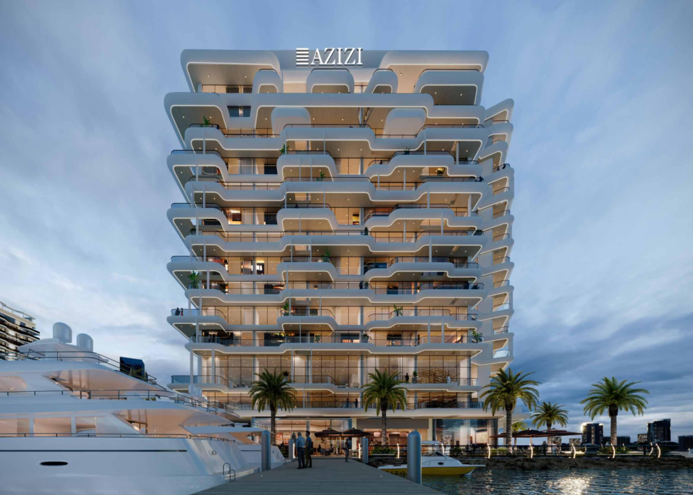 2 Bedroom | Neighbour & Road View Apartment at Azizi Wasel by Azizi Developments | Unit 419 | Floor 4 | 1145.39 sq. ft. | Waterfront Investment | Dubai Islands