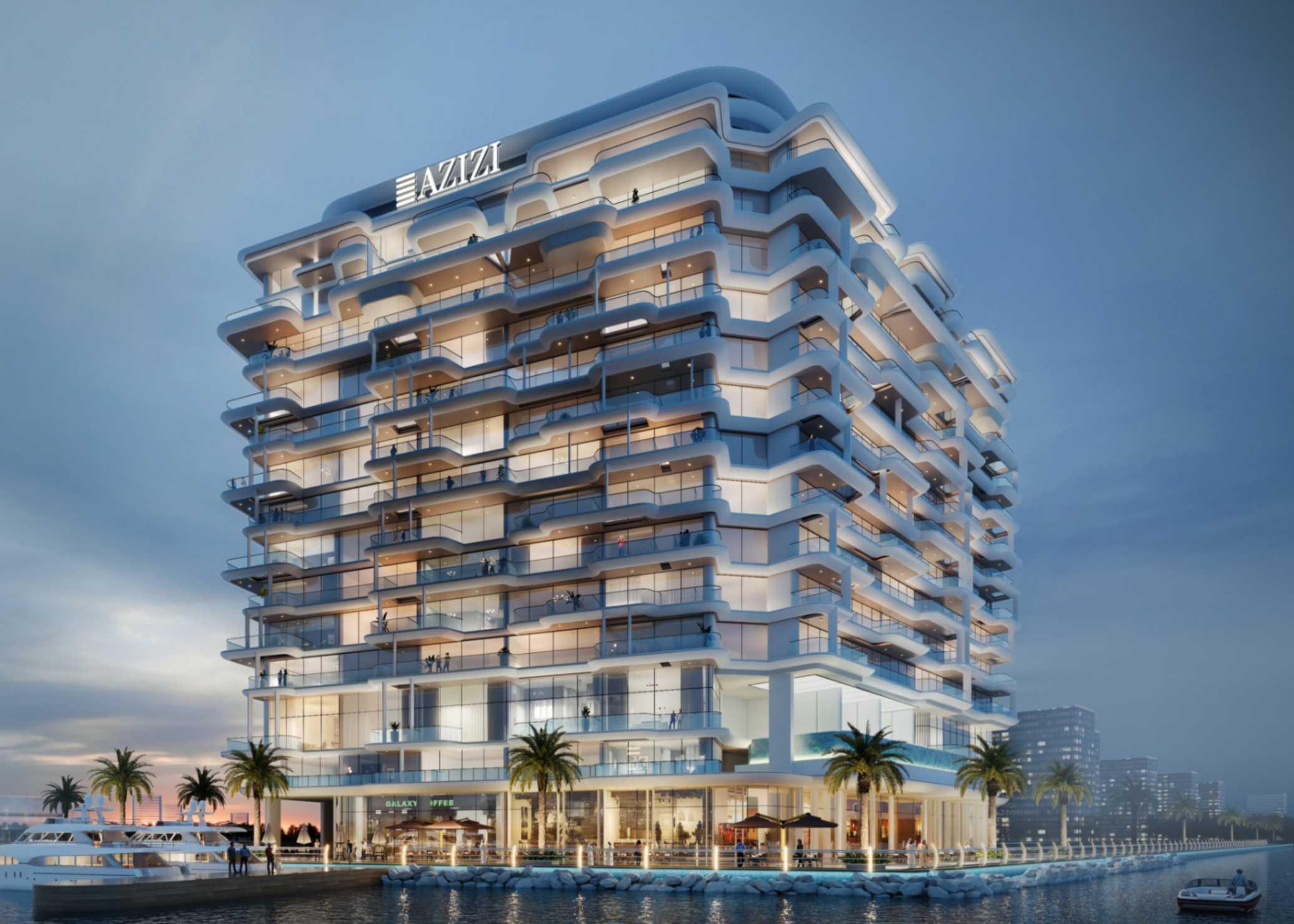 2 Bedroom | Neighbour & Road View Apartment at Azizi Wasel by Azizi Developments | Unit 419 | Floor 4 | 1145.39 sq. ft. | Waterfront Investment | Dubai Islands