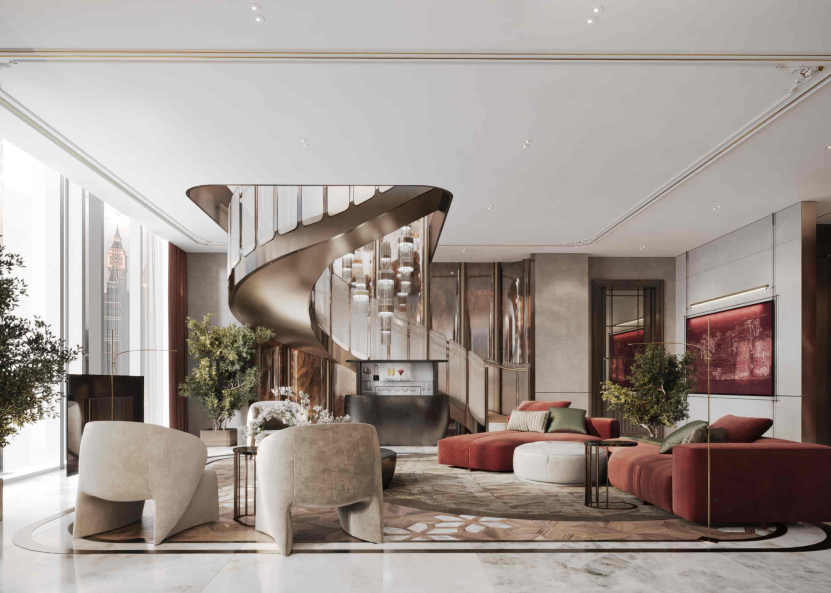 3 Bedroom | Open City View Apartment at Burj Azizi | Unit 7214 | Floor 72 | 4952.84 sq. ft. | Ultra-Luxury Living | Downtown Dubai