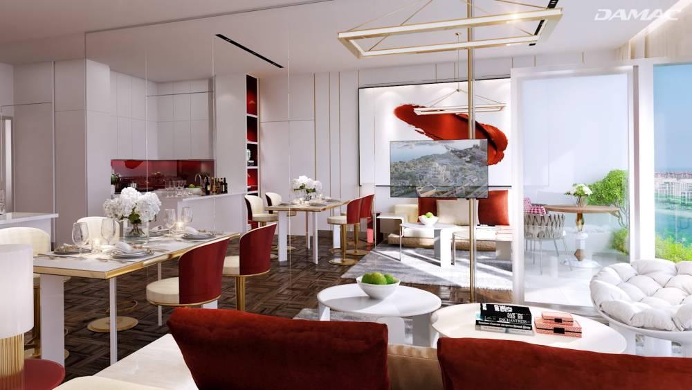 2 Bedroom Garden / Canal View Apartment at Safa Two by Damac | 2,060.54 sq. ft. | Safa Park
