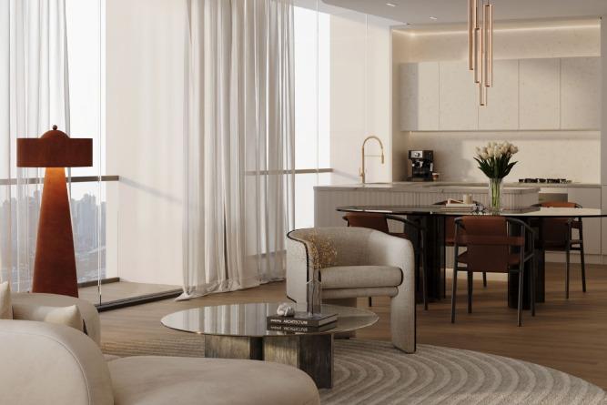 1 Bedroom Apartment at Sky Rise by Binghatti | 45th Floor | 829 Sq.Ft. | Swimming Pool & Main Road View | Business Bay