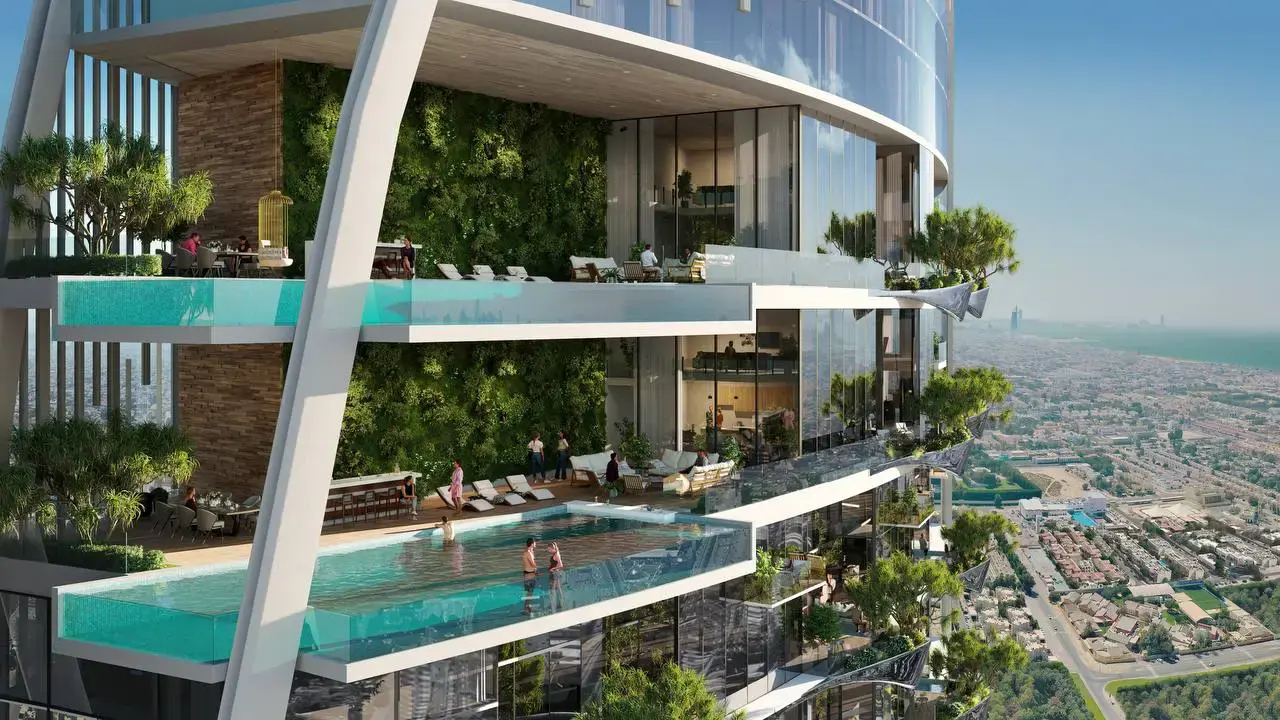 2 Bedroom Garden / Canal View Apartment at Safa Two by Damac | 2,060.54 sq. ft. | Safa Park